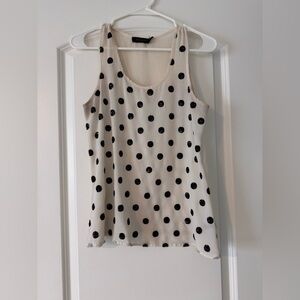 The Limited Black Polka Dot Tank Top